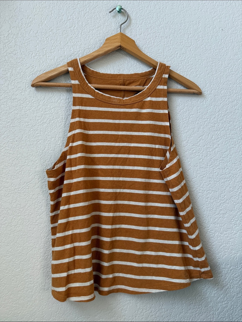 United By Blue Tank Top Stripes Yellow and White size Medium